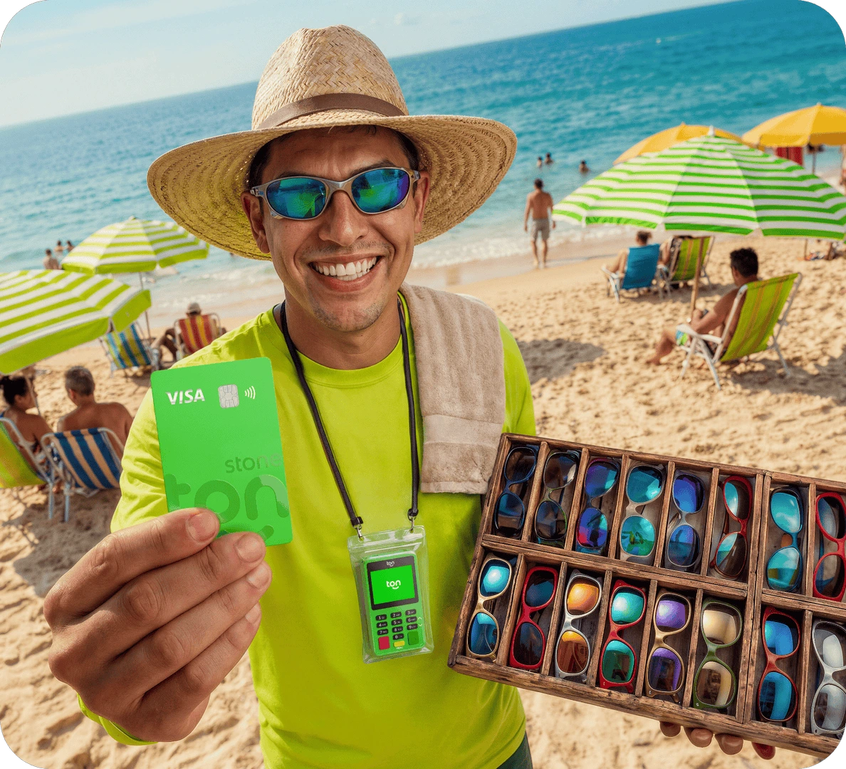 Cartão de Crédito Ton Visa Internacional sem anuidade