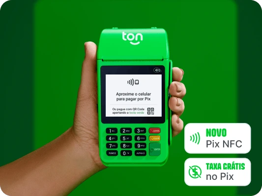 Venda com Pix na Maquininha Ton